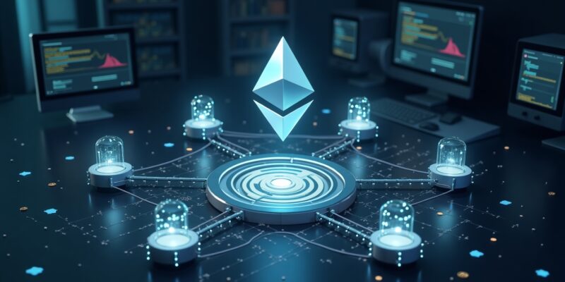 Flux Dev A realistic digital illustration of Ethereums Pectra 1