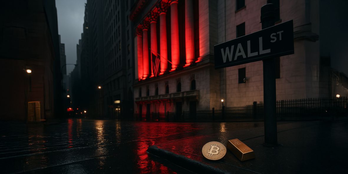 Market, BTC, Gold, Wall St