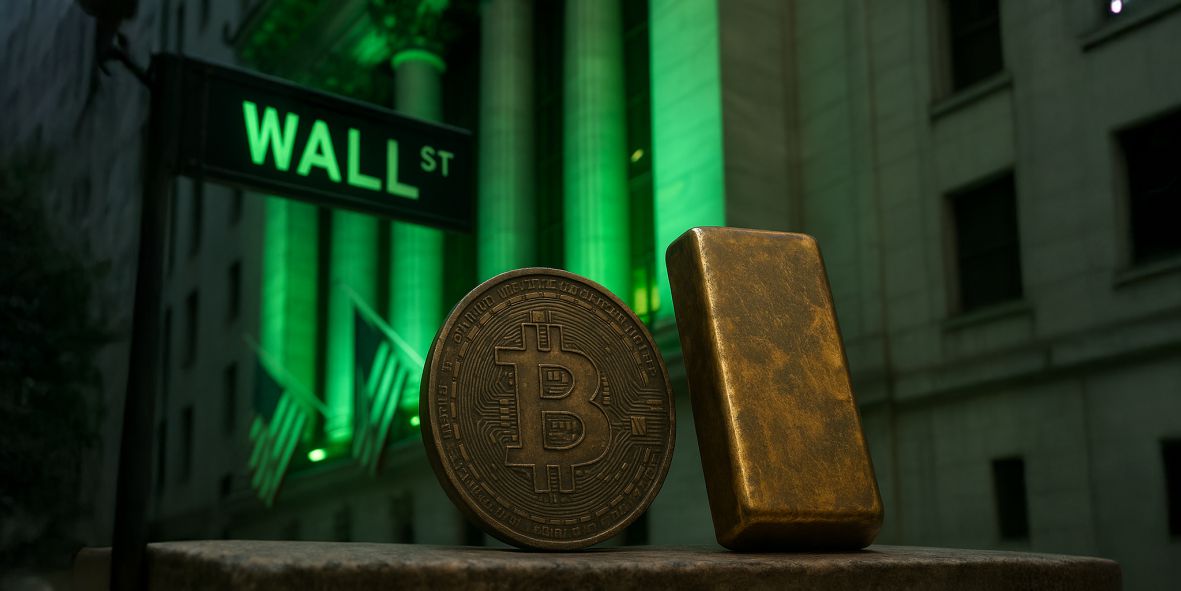 Wall St. Green, BTC, Gold