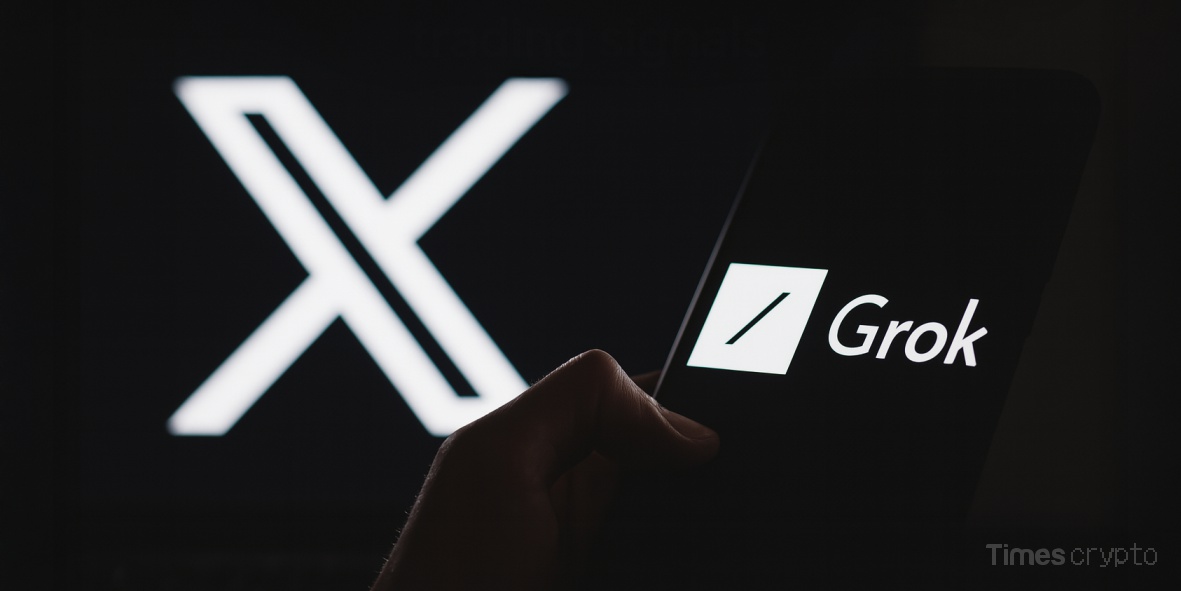 a hand holding a sign, Grok Turns X Into a Crypto Trend Detector for Smart Investors