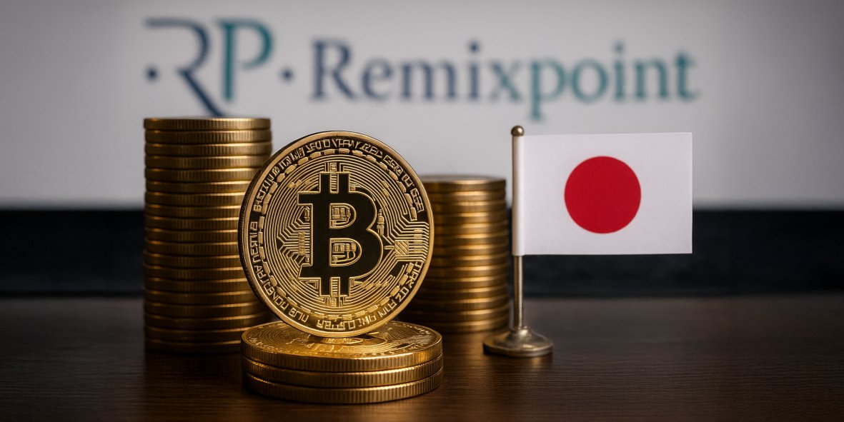 a stack of coins with a flag in the background