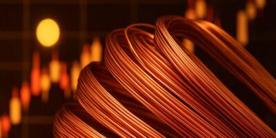 a close up of copper wire