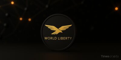 a black circle with gold logo, Trump's $WLFI Token Goes Live: Political Crypto Experiment Faces Market Test