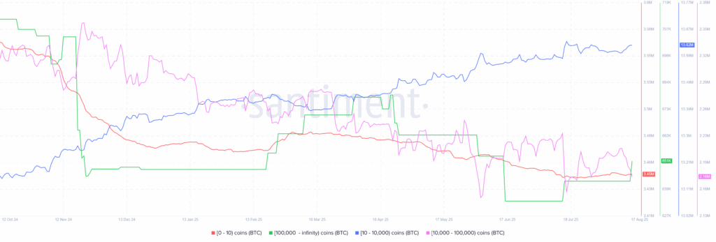 BTC Whales 17082025