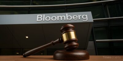 a gavel on a table. Tron Founder Justin Sun Sues Bloomberg Over Crypto Holdings Leak