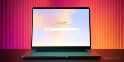 a laptop with a colorful OpenAI background. GPT-5 Is Here: Smarter, Faster, with a Free Version, and Lots of Critics