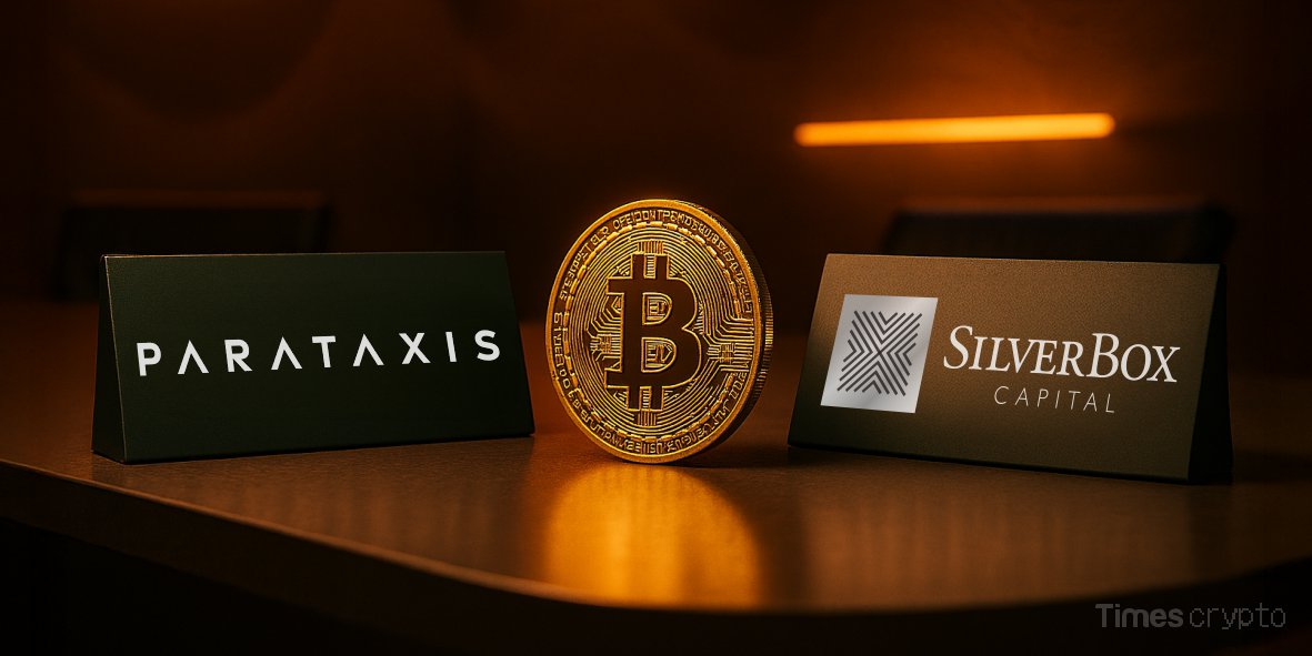 a gold coin next to a sign. SilverBox-Backed Parataxis to Go Public in $400M SPAC