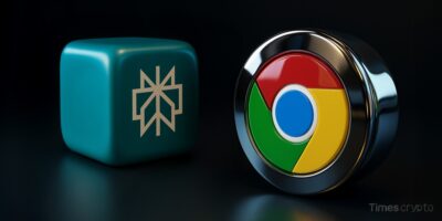 a close up of a Perplexity AI and Chrome browser logo. Perplexity AI's .5B Chrome Browser Bid: A David vs. Goliath AI War