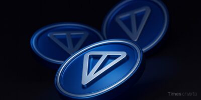 Three blue Toncoins tokens displayed. TON Digital Asset Treasury Strategy: AlphaTON Capital's substantial token purchase is aimed at generating yield and building out its ecosystem underneath Telegram's billion-user platform.