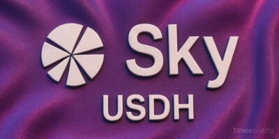 Sky logo with USDH text. DeFi Giant Sky Proposes 4.85% Yield in Bid for Hyperliquid’s USDH Stablecoin Issuance.