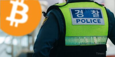 Police officer with Bitcoin logo. Seoul Police Dismantle $30M Crypto Hacking Organization with Chainalysis