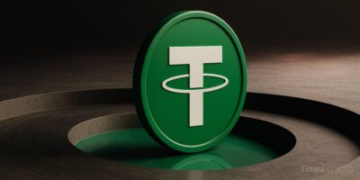 Green Tether cryptocurrency logo design. Tether Mints $2B USDT Amid Market Slump, Largest Since December