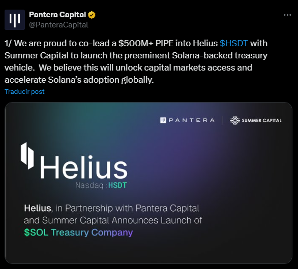 Helius Medical Technologies (HSDT) stunned markets, announcing a radical turn from medical devices to becoming a dedicated Solana treasury firm after raising over $500 million in an oversubscribed PIPE.