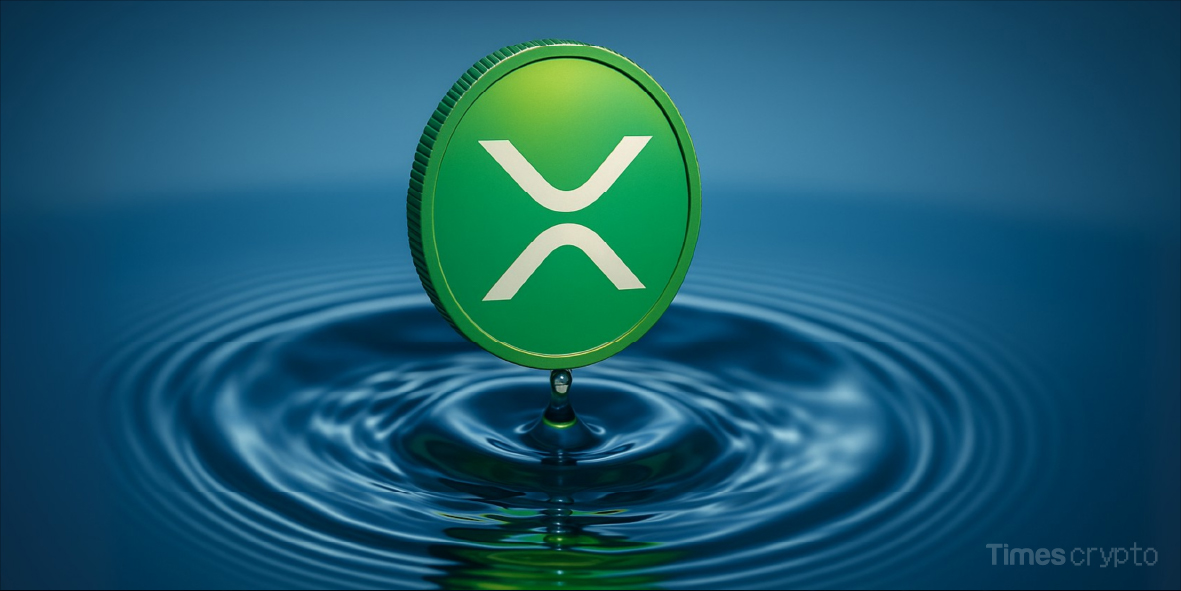Green XRP coin above water ripple. mXRP Liquid Staking Token Launches, Offering XRP Holders Up to 8% Yield