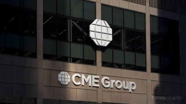 CME Group building exterior signage. CME Group Plots 24/7 Crypto Trading for Futures and Options for 2026
