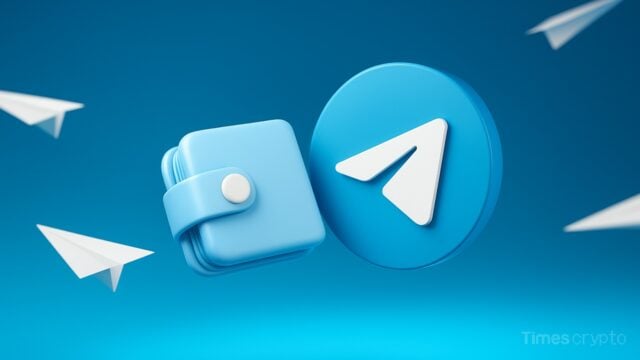 Blue wallet and Telegram logo. Telegram Wallet Listing Tokenized U.S. Stocks Starting this October