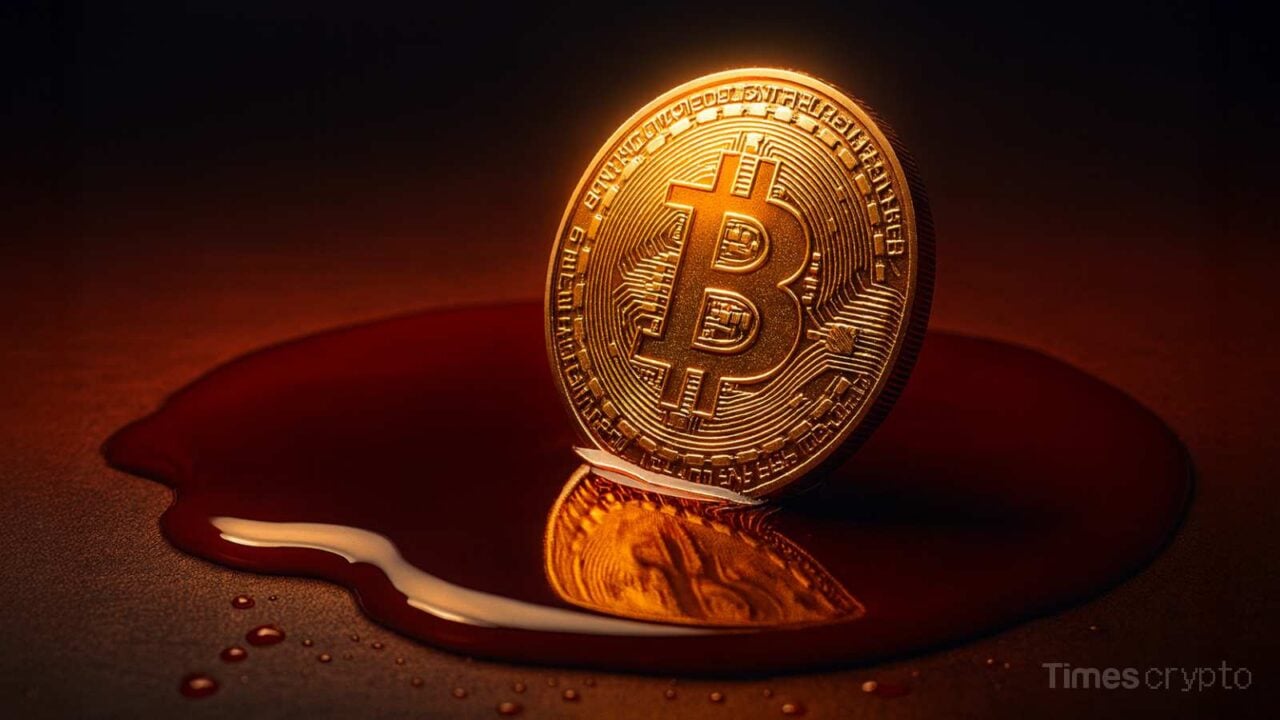 Bitcoin on a pool of liquid. Crypto Market Crash Triggers Record $19B Liquidations Amid Tariff Panic & Insider Trading Suspicion 