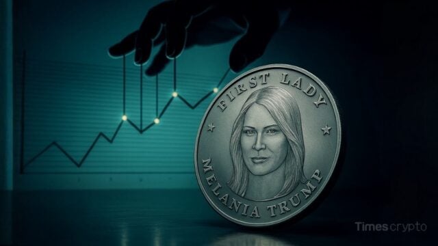 Coin with Melania Trump image. Melania Coin Fraud Allegations Reveal "Pump-and-Dump" Scheme