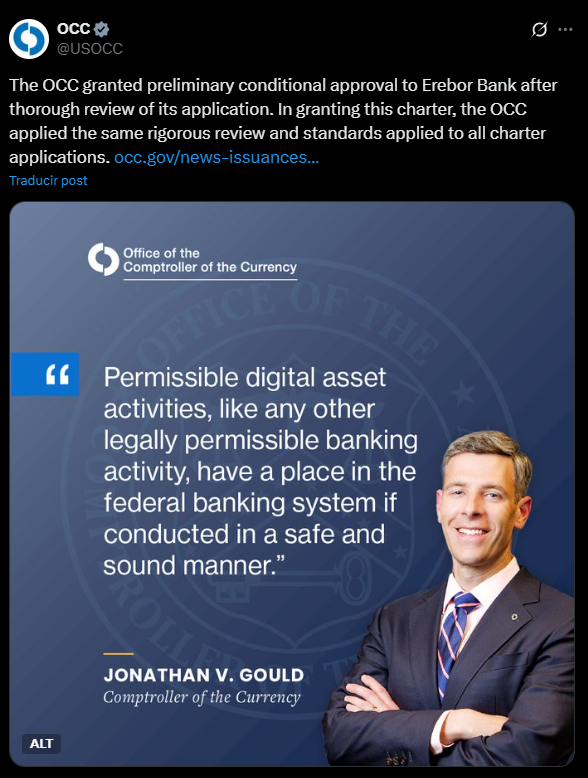 Erebor Bank, Backed by Peter Thiel, Gets U.S. Nod as Crypto-Friendly Rival Erebor Bank, Backed by Peter Thiel, Gets U.S. Nod as Crypto-Friendly Rival: The new federally-approved institution, with ties to Thiel and Palmer Luckey, aims to fill the gap in banking services for the tech and digital asset industries that traditional banks often leave behind.