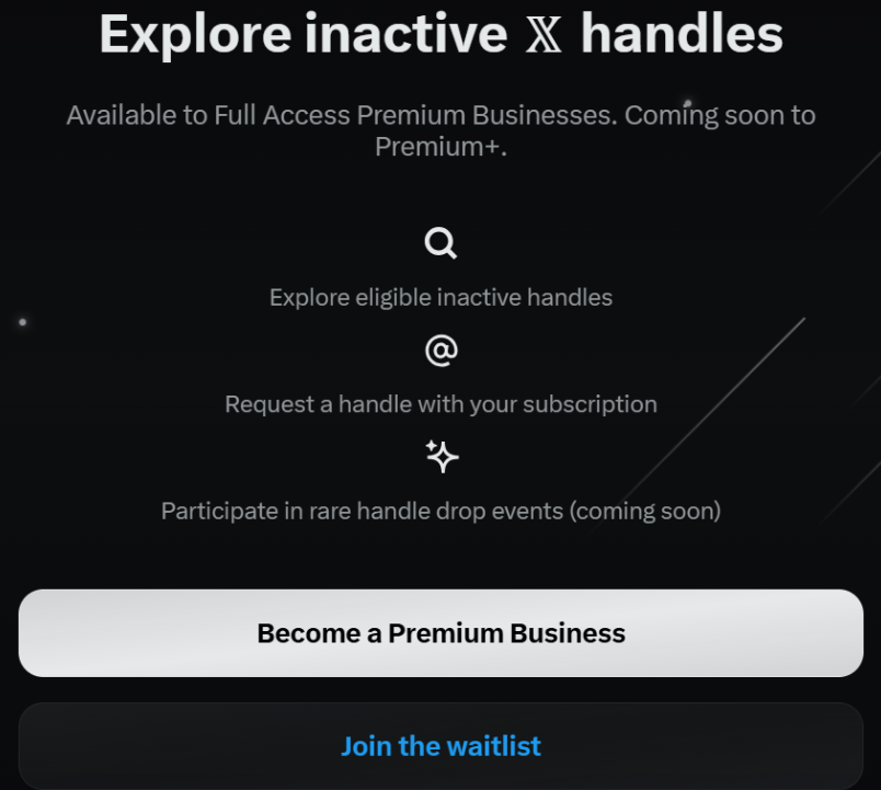 X Handle Marketplace Launches, Valuing Rare Usernames at Over $1 Million: The platform's new marketplace turns dormant usernames into digital assets, creating a new revenue stream while drawing parallels to Web3 identity trends.