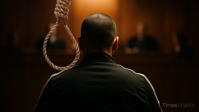 Man facing a jury with and a noose. Thodex Founder Found Dead in Prison While Serving 11,196-Year Sentence