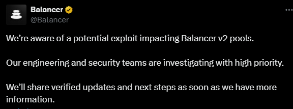 Balancer Exploit Drains $120M in Major DeFi Security Breach Balancer Exploit Drains $120M in Major DeFi Security Breach: The decentralized exchange suffered one of 2025's largest hacks, targeting V2 Composable Stable Pools despite multiple security audits.