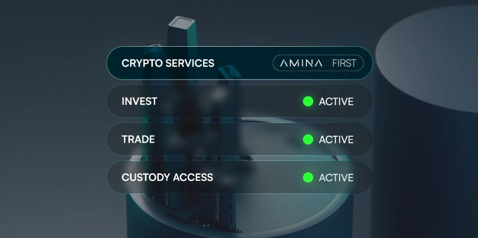 Crypto Bank AMINA Secures Hong Kong License for Institutional Trading Expansion Crypto Bank AMINA Secures Hong Kong License for Institutional Trading Expansion: Swiss-regulated banking group becomes first international firm to offer comprehensive crypto trading and custody services to Hong Kong's professional investors.