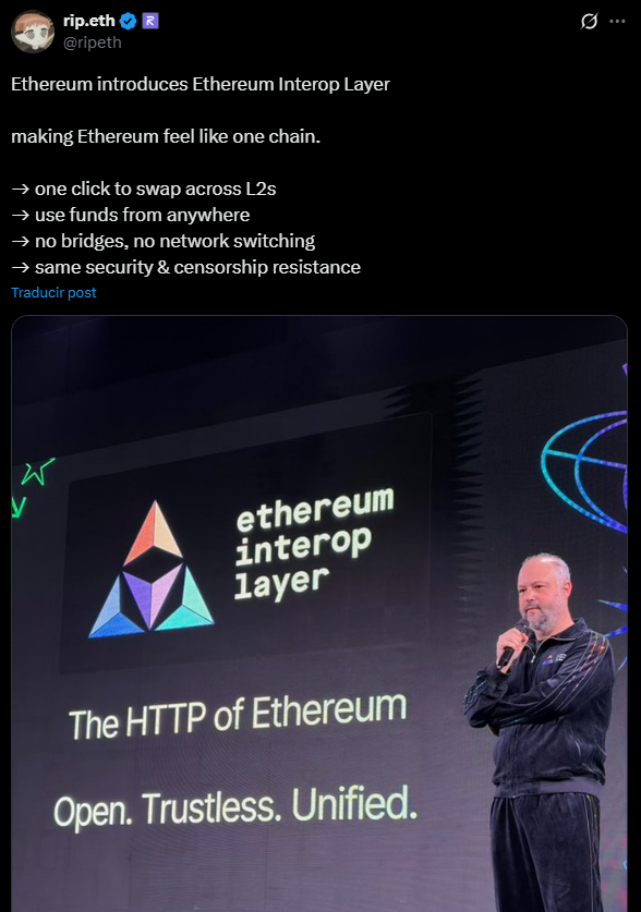 Ethereum Interop Layer (EIL) Proposal Aims to Unify Fragmented L2 Ecosystem Ethereum Interop Layer (EIL) Proposal Aims to Unify Fragmented L2 Ecosystem: Foundation's new framework could eliminate bridges and intermediaries, making multiple rollups feel like a single chain for users.