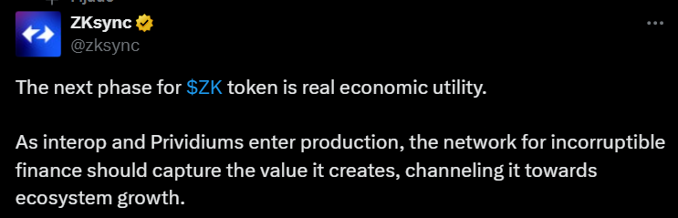 ZKsync Proposal Aims to Transform Governance Token into Revenue-Powered Asset ZKsync Proposal Aims to Transform Governance Token into Revenue-Powered Asset: Founder Alex Gluchowski unveils plan to tie $ZK token value directly to network usage through buybacks, burns, and staking rewards.