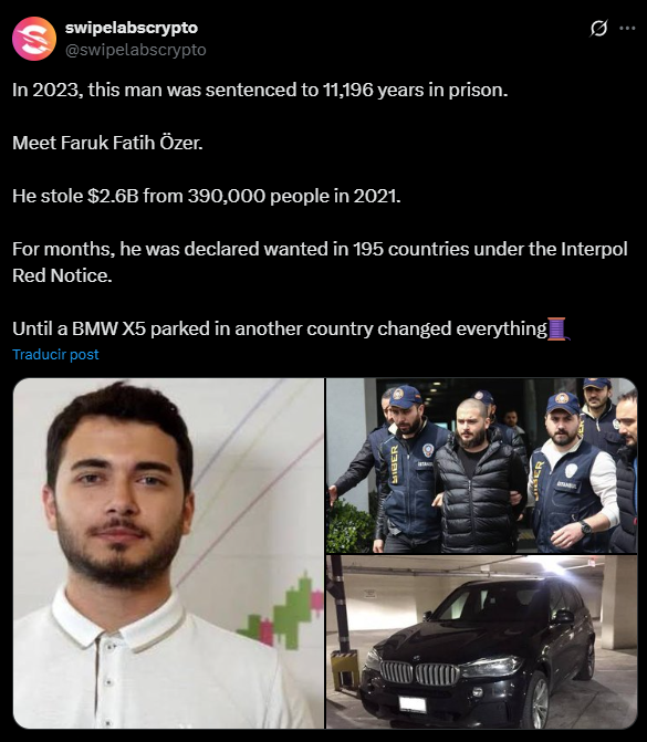 Thodex Founder Found Dead in Prison While Serving 11,196-Year Sentence Thodex Founder Found Dead in Prison While Serving 11,196-Year Sentence: Faruk Fatih Özer, who was sentenced for masterminding Turkey's largest cryptocurrency fraud, was found hanging in his cell while the investigation continues.