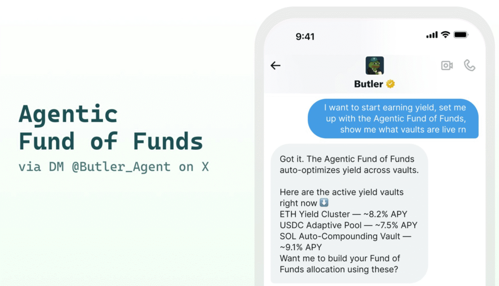Agentic Fund of Funds Launches: AI Agents Now Manage DeFi Strategies with 21% APY Average Agentic Fund of Funds Launches: AI Agents Now Manage DeFi Strategies with 21% APY Average: Virtuals Protocol collaborates with Zyfai and BasisOS to create fully autonomous yield-optimizing system for the agentic economy.
