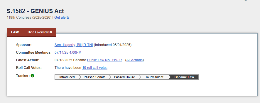 FDIC Prepares First Wave of New Genius Act Rules for Stablecoins FDIC Prepares First Wave of New Genius Act Rules for Stablecoins: The U.S. banking regulator will submit its initial proposals by year's end, outlining capital and reserve requirements for issuers under the landmark legislation.