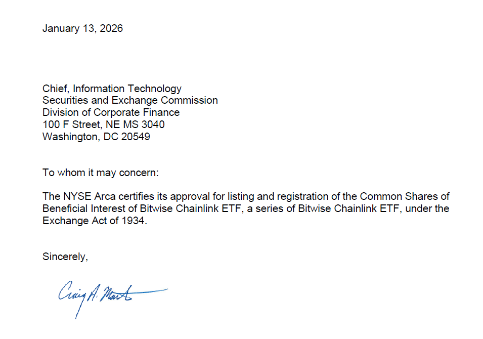 SEC Clears Bitwise Chainlink ETF for NYSE Arca Listing with Coinbase as Custodian 2 image 132
