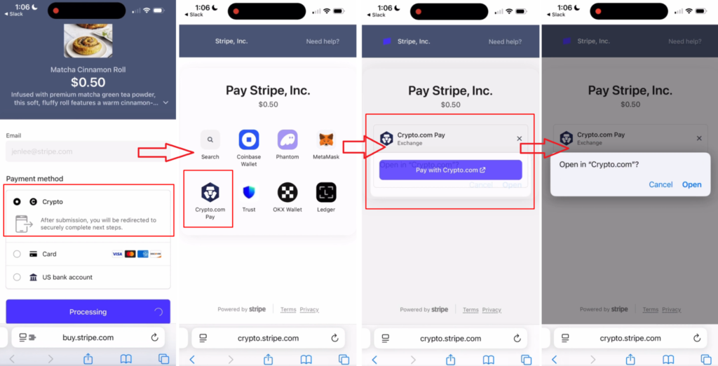 Crypto.com Integrates with Stripe to Enable Crypto Payments & Subscriptions Crypto.com Integrates with Stripe to Enable Crypto Payments & Subscriptions: Crypto.com has partnered with Stripe to expand payment options for its U.S. users, allowing them to use their cryptocurrency to purchase standard goods and services at any Stripe-enabled merchant.