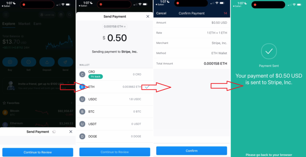 Crypto.com Integrates with Stripe to Enable Crypto Payments & Subscriptions Crypto.com Integrates with Stripe to Enable Crypto Payments & Subscriptions: Crypto.com has partnered with Stripe to expand payment options for its U.S. users, allowing them to use their cryptocurrency to purchase standard goods and services at any Stripe-enabled merchant.