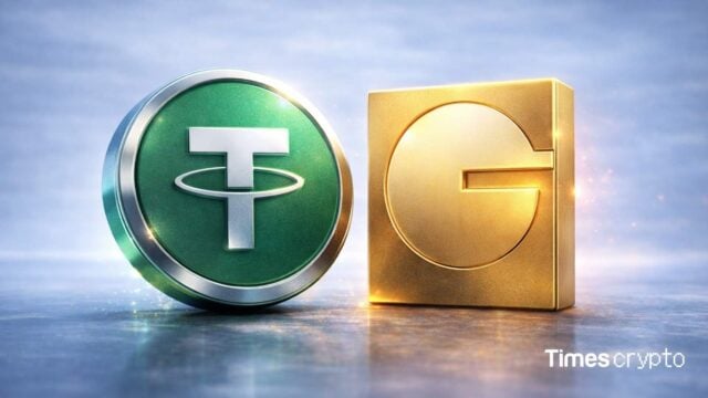 Tether and Gold.com logos displayed. Tether Bets Big on Gold with $150 Million Gold.com Investment for 12% Stake