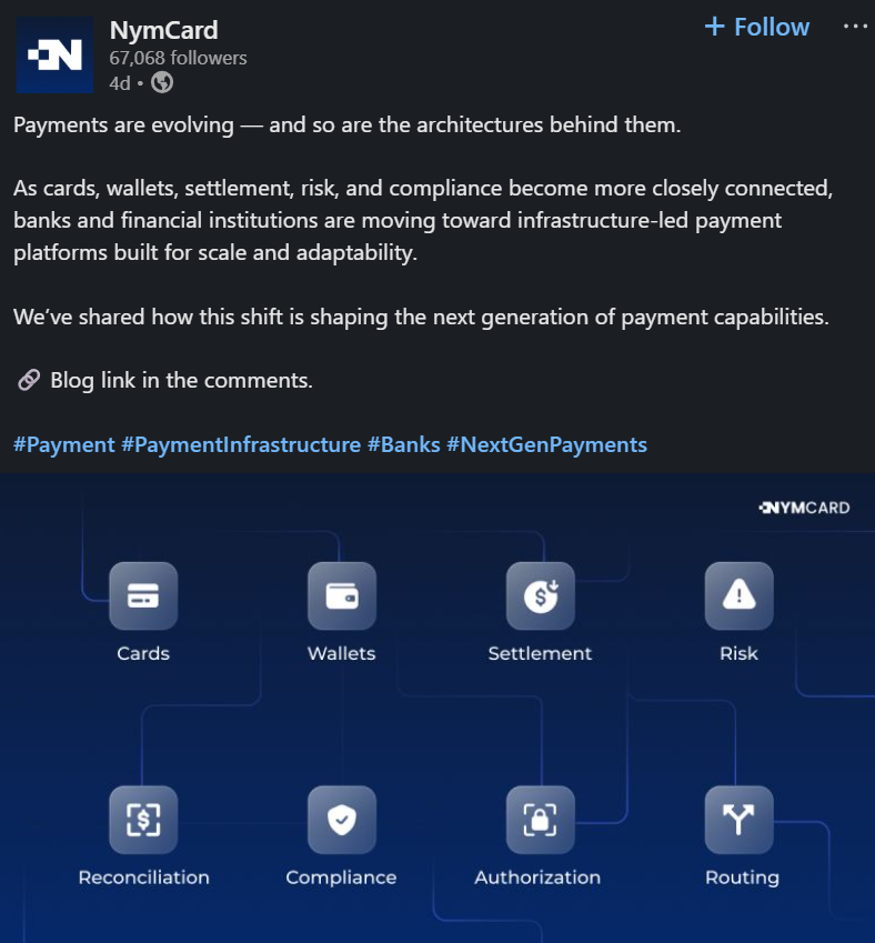 NymCard Enables Stablecoin Settlement with Visa in GCC Region NymCard Enables Stablecoin Settlement with Visa in GCC Region: The payment infrastructure firm becomes the first issuer in the region to settle card transactions using USDC.