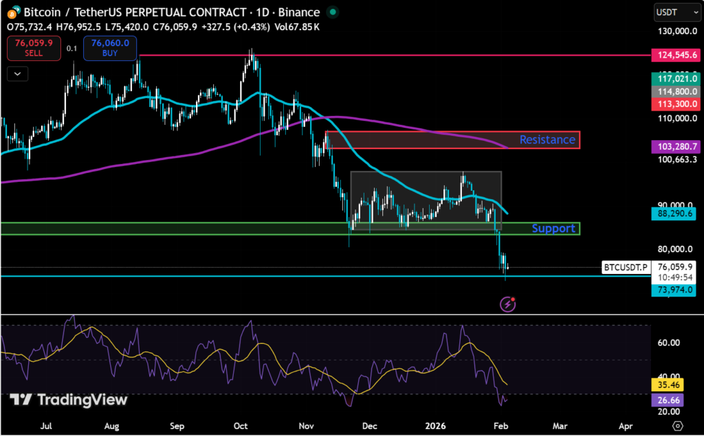 Bitcoin Tests Major Support as Oversold Conditions Develop 2 image 53