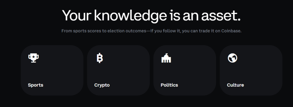 Coinbase Prediction Markets Is Live for All U.S. Users Coinbase Prediction Markets Is Live for All U.S. Users: A partnership with regulated platform Kalshi lets users bet on sports, politics, and economics.