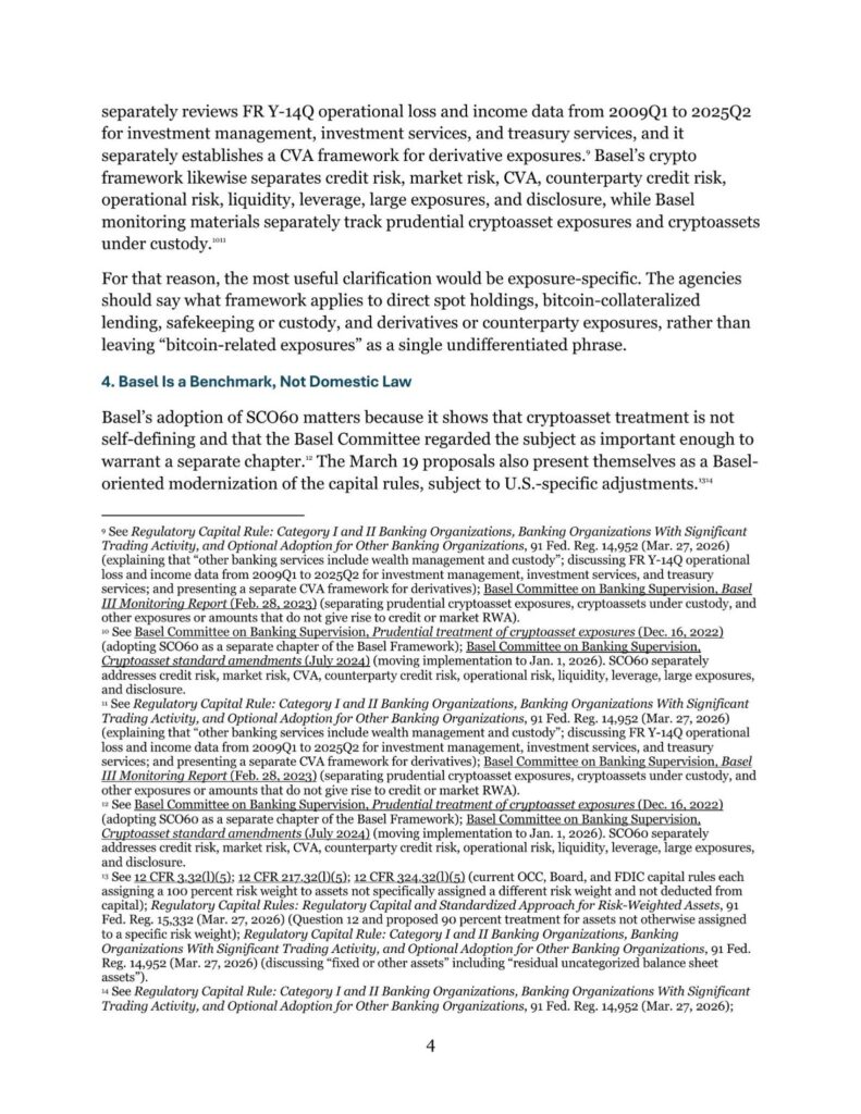 Crypto Executive Warns Over Unresolved Bitcoin Issues in Basel III Rewrite 3 Basel