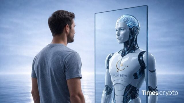 Futuristic AI robot with Astera Institute logo. Crypto Billionaire Bets $1 Billion on Neuro-Inspired AGI Effort to Rival Transformers