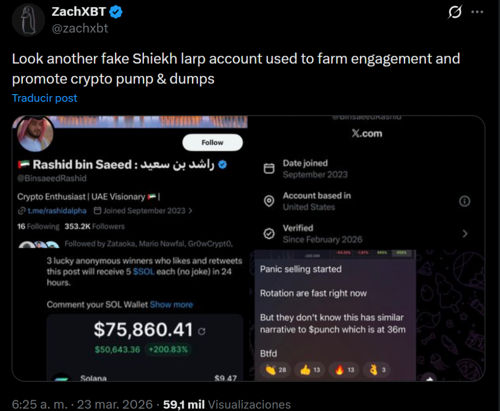 Fake War Alert Account Used to Promote Crypto Pump and Dump Scams, ZachXBT Exposes Fake War Alert Account Used to Promote Crypto Pump and Dump Scams, ZachXBT Exposes: The blockchain investigator reveals a 353,000-follower X account fabricating Iran strike targets to farm engagement for low-cap tokens.