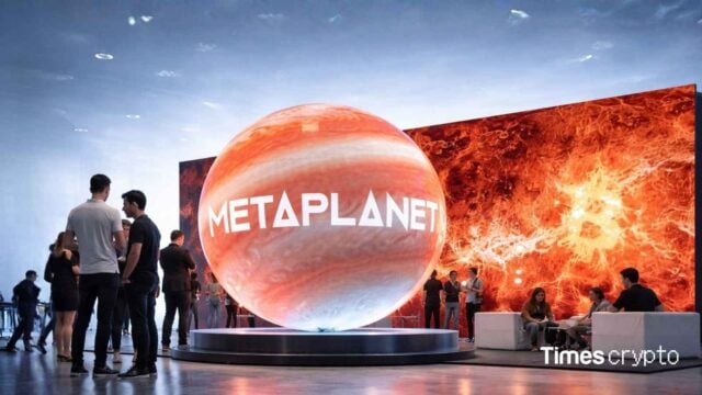 Futuristic exhibition with large planet. Metaplanet Ventures Arm Launches with $25 Million Bitcoin Ecosystem Fund