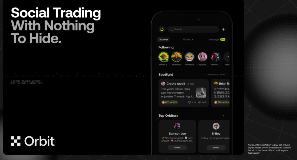 OKX Launches 'Orbit' Social Network as ICE Invests at $25B Valuation OKX Launches 'Orbit' Social Network as ICE Invests at $25B Valuation: NYSE parent backs crypto exchange in landmark deal, linking posts to verifiable trades.