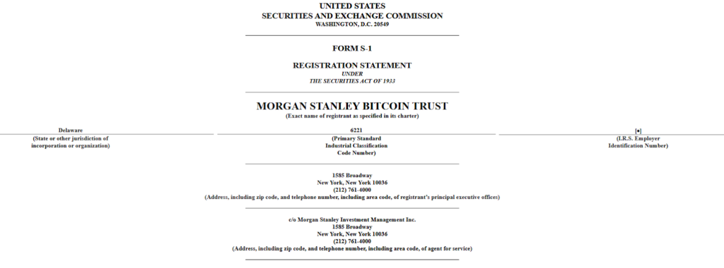Morgan Stanley Launches Bitcoin Trust, Becoming First Bank-Affiliated Asset Manager with Crypto ETP Morgan Stanley Launches Bitcoin Trust, Becoming First Bank-Affiliated Asset Manager with Crypto ETP: The MSBT product, listed on NYSE Arca, charges a sponsor fee of just 0.14%, currently the lowest in the bitcoin ETP market.