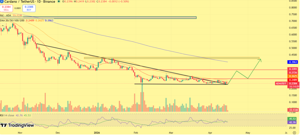 Cardano Price Faces Make-or-Break Moment as $0.243 Support Holds 2 image 227