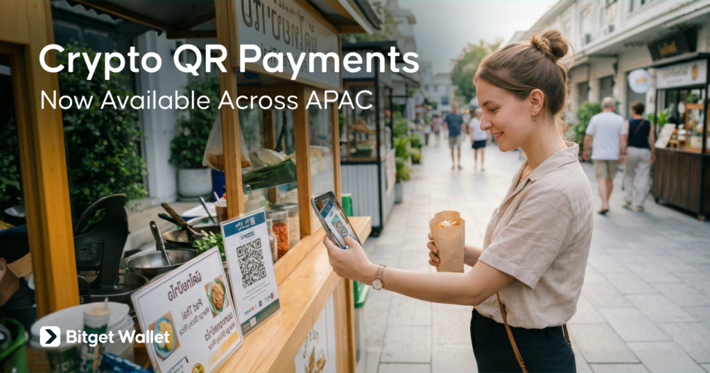 Bitget Wallet Brings Self-Custodial Crypto Payments to APAC's $5 Trillion QR Market Bitget Wallet Brings Self-Custodial Crypto Payments to APAC's $5 Trillion QR Market: Users can now scan and pay with stablecoins directly from their wallet across millions of regional merchants.