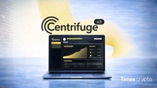 Centrifuge software interface on laptop. Centrifuge v3.2 Debuts Onchain Portfolio Manager, Enabling Multi-Asset Institutional Vaults