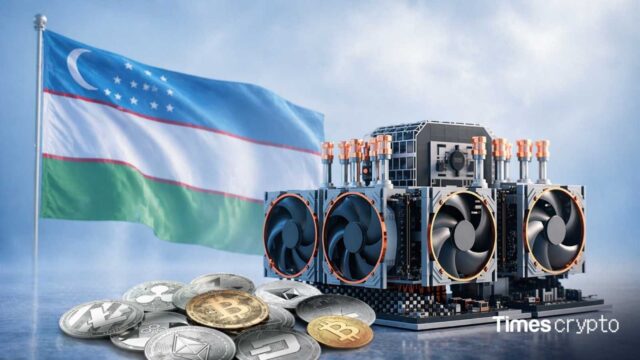 Crypto mining with Uzbekistan flag. Uzbekistan Creates Special Crypto Mining Zone in Karakalpakstan with Tax Breaks Until 2035